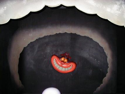Cheshire Cat inside Alice in Wonderland ride<br>Location: <a href="https://www.google.com/maps/search/?api=1&query=33.81329,-117.91831" target="_new">Disneyland</a>